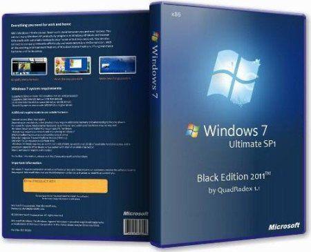 Windows 7 Ultimate SP1 Black Edition 2011 x86 by QuadRadex 1.1 (2011/RUS)