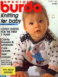 Burda special E104 1990 Knitting for baby