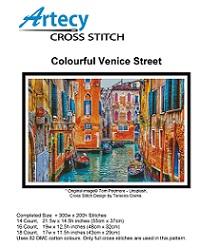 Colourful Venice Street (Artecy Cross Stitch)  