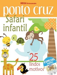 Ponto Cruz Safari infantil - Julho 2024